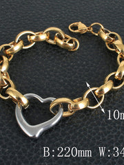 Load image into Gallery viewer, Stainless Steel Heart Bracelet
