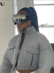 Load image into Gallery viewer, Crop Top Jacket
