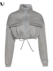 Load image into Gallery viewer, Crop Top Jacket
