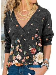 Load image into Gallery viewer, Long Sleeves V-Neck T-Shirt
