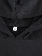 Load image into Gallery viewer, Lace-Up/ Solid Back Hoodie
