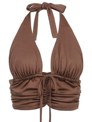 Load image into Gallery viewer, Halter Ruched Top
