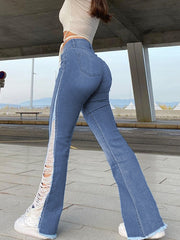 Load image into Gallery viewer, Frayed Flare Jeans
