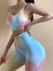 Load image into Gallery viewer, Tie Dye Yoga Set
