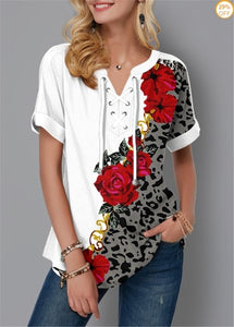 Floral Print Laced Shirt