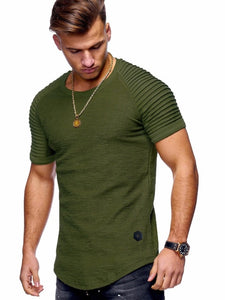 Long Sleeve Textured Shoulder Shirt