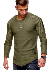 Load image into Gallery viewer, Long Sleeve Textured Shoulder Shirt
