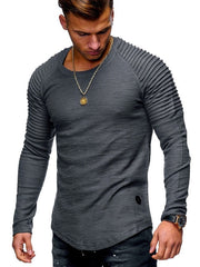 Load image into Gallery viewer, Long Sleeve Textured Shoulder Shirt
