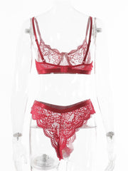 Load image into Gallery viewer, Ribbon &amp; Lace Lingerie Set
