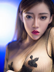 Load image into Gallery viewer, Long-Sleeved Sheer Top w/ Floral Embroidery
