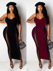 Load image into Gallery viewer, Side Lace-Up Dress

