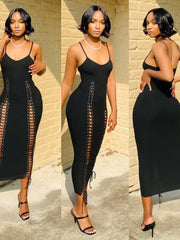 Load image into Gallery viewer, Side Lace-Up Dress
