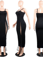 Load image into Gallery viewer, Side Lace-Up Dress
