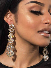 Load image into Gallery viewer, Dollar Sign Earrings
