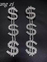 Load image into Gallery viewer, Dollar Sign Earrings
