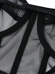 Load image into Gallery viewer, Sheer Black Bodysuit
