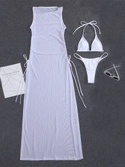 Load image into Gallery viewer, Sheer Dress With Bikini
