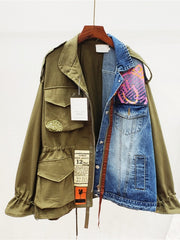 Load image into Gallery viewer, High Quality Vintage Patchwork Jacket