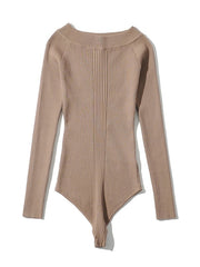 Load image into Gallery viewer, Off Shoulder Knitted Bodysuit
