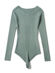 Load image into Gallery viewer, Off Shoulder Knitted Bodysuit
