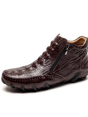 Load image into Gallery viewer, Crocodile Pattern Leather Shoes
