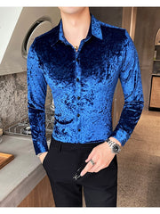 Load image into Gallery viewer, Long Sleeve Velvet Shirts
