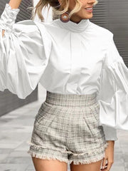 Load image into Gallery viewer, Long Lantern Sleeve Blouse
