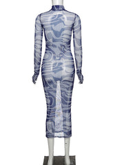Load image into Gallery viewer, Sheer Bodycon Dress
