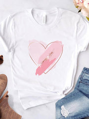 Load image into Gallery viewer, Heart Print T-Shirts
