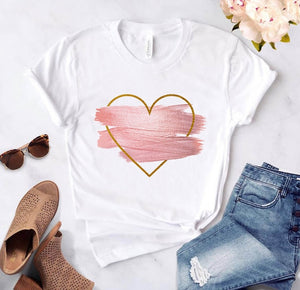 Heart Print T-Shirts