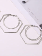 Load image into Gallery viewer, Oversize Square Earrings
