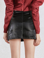 Load image into Gallery viewer, Faux Leather Mini Skirt
