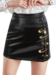 Load image into Gallery viewer, Faux Leather Mini Skirt
