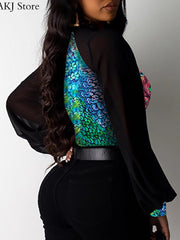 Load image into Gallery viewer, Sheer Sleeve Top
