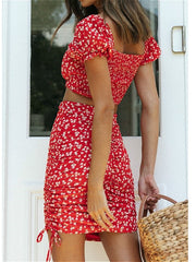 Load image into Gallery viewer, Floral Top &amp; Skirt
