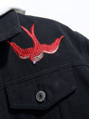 Load image into Gallery viewer, Embroidery Jean Jacket
