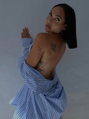 Load image into Gallery viewer, Striped Shirts and Shorts Set
