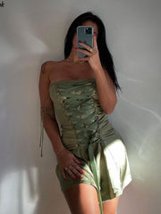 Load image into Gallery viewer, Front Lace-up Dress
