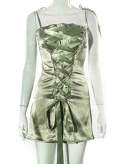 Load image into Gallery viewer, Front Lace-up Dress
