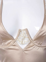 Load image into Gallery viewer, Satin Lace Dress
