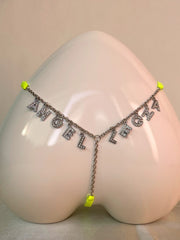 Load image into Gallery viewer, Rhinestone Letters Thong
