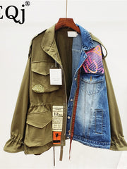 Load image into Gallery viewer, High Quality Vintage Patchwork Jacket