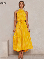 Load image into Gallery viewer, Long Halter Dress
