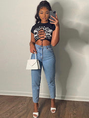 Load image into Gallery viewer, Front Lace-Up Crop Top
