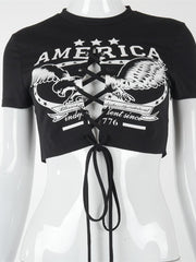 Load image into Gallery viewer, Front Lace-Up Crop Top
