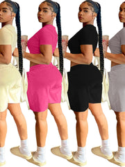 Load image into Gallery viewer, Crop Top &amp; Shorts Set
