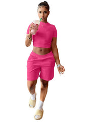 Load image into Gallery viewer, Crop Top &amp; Shorts Set
