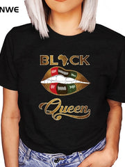 Load image into Gallery viewer, Black Queen T-Shirts
