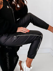 Load image into Gallery viewer, Faux Leather Drawstring
