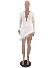 Load image into Gallery viewer, Elegant Deep V-Neck Dress
